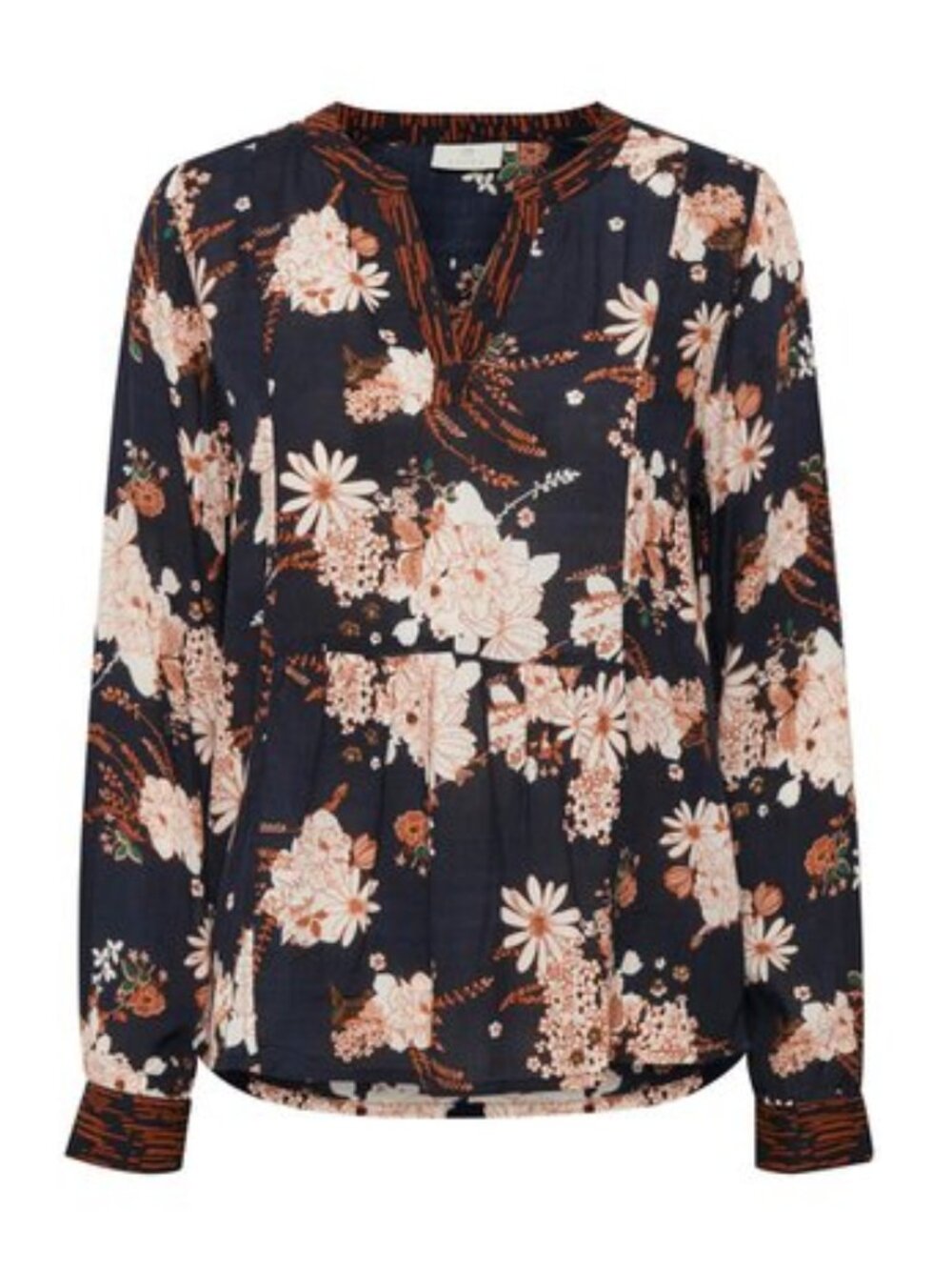 Kaffe Danish Design Fay Floral Peplum Blouse Scandi Boho - 42EU